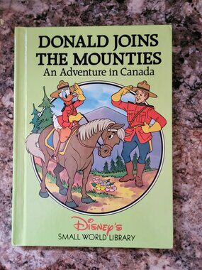 Vintage Disney's Small World Library Hardcover Books-Set of 3-1990s